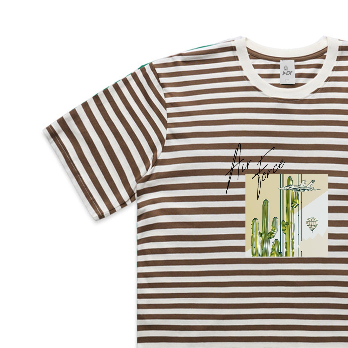 Aim High Walnut Stripe Tee | Desert Drop