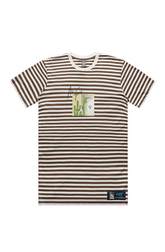 Aim High Walnut Stripe Tee | Desert Drop