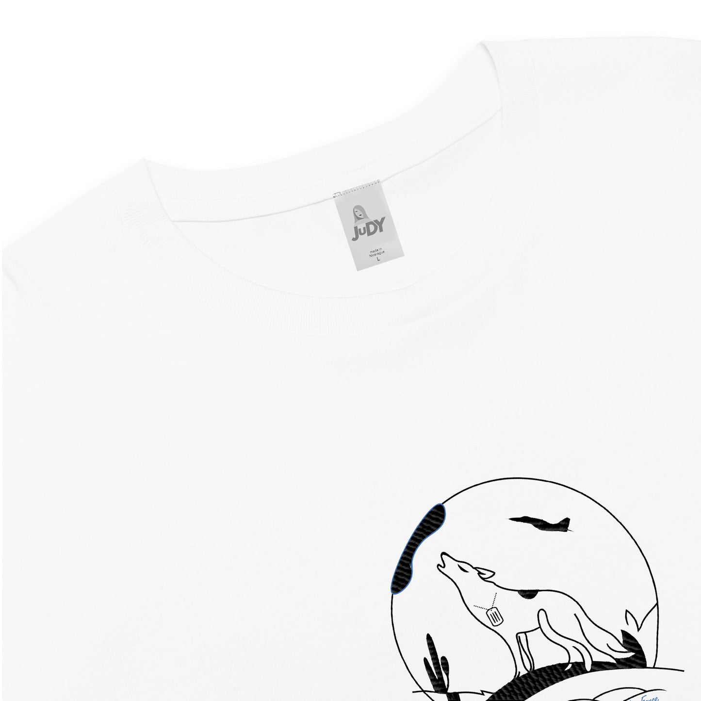 Coyote Embroidered Street Crop Tee | Desert Drop