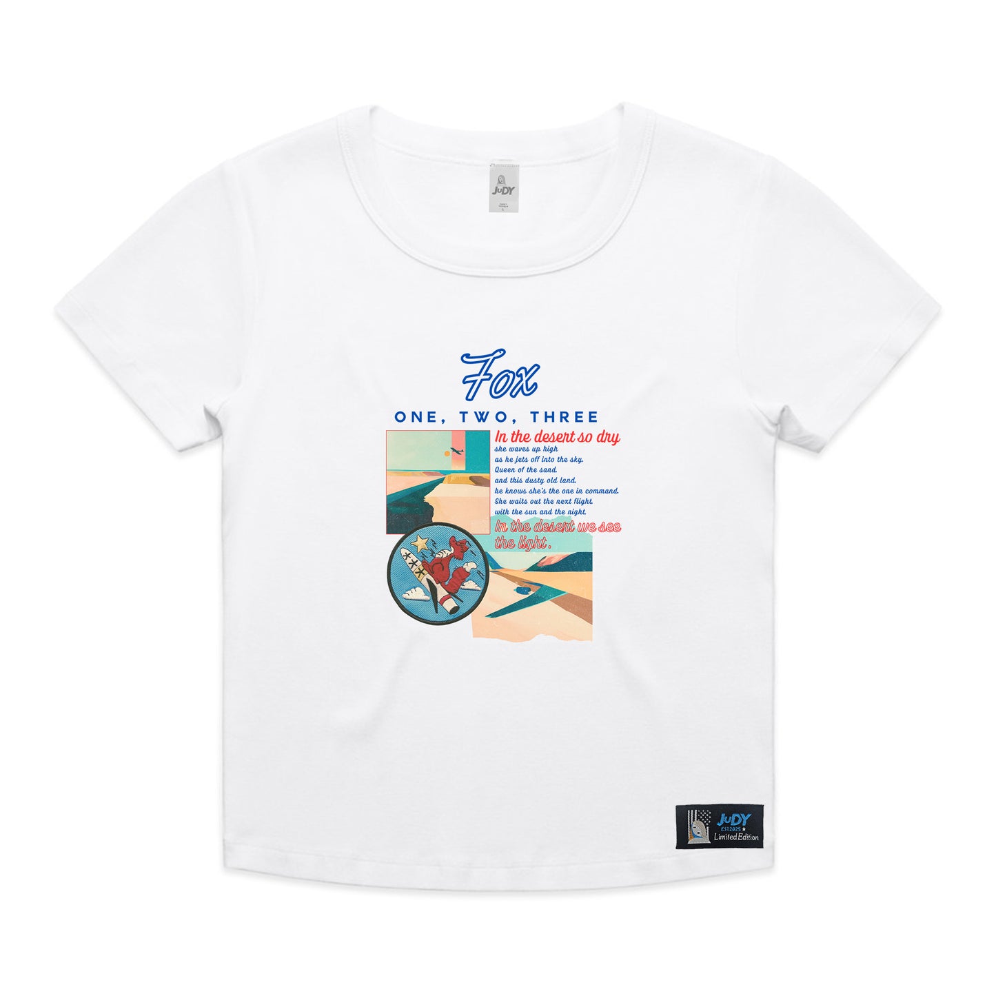 Fox Micro Rib Baby Tee | Desert Drop