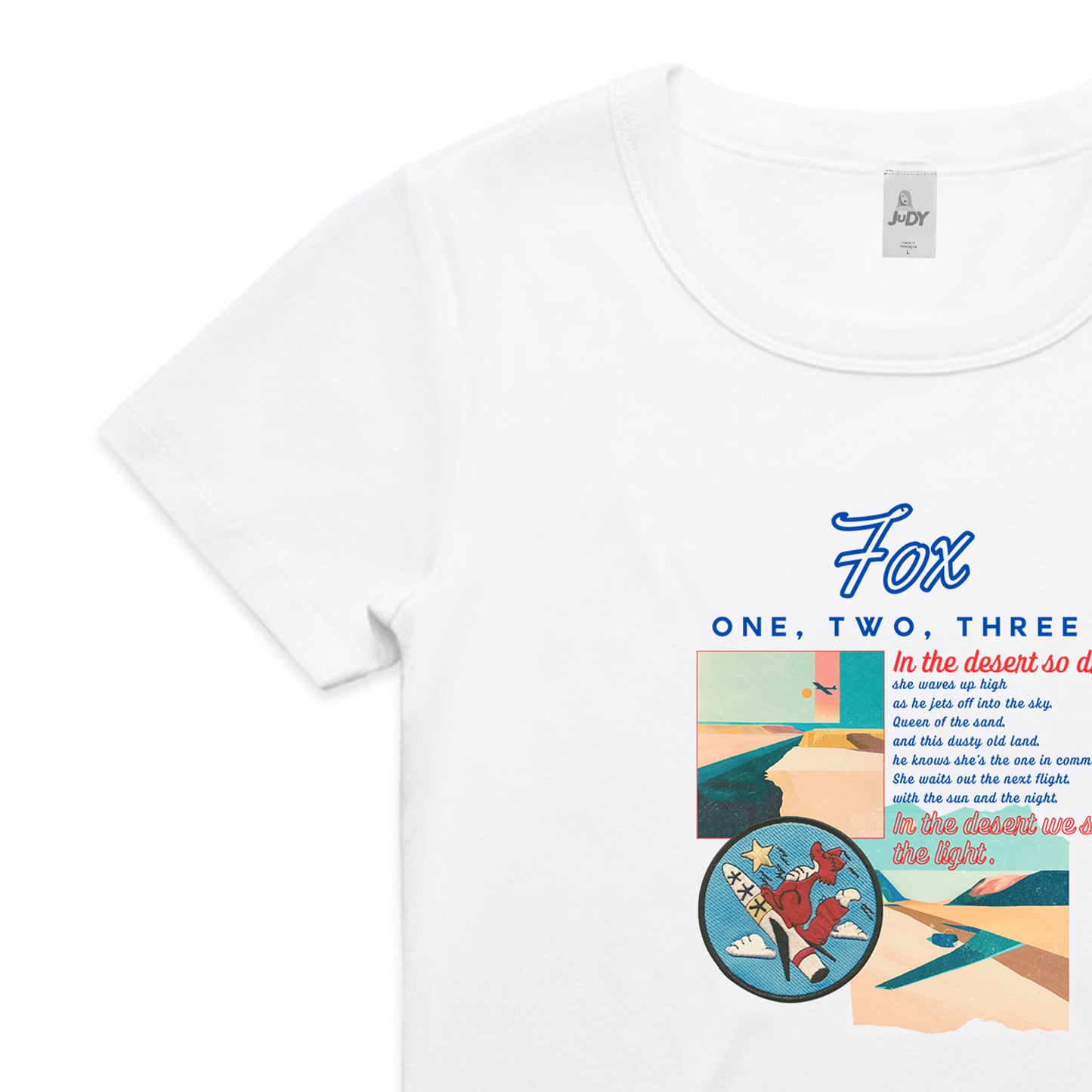 Fox Micro Rib Baby Tee | Desert Drop