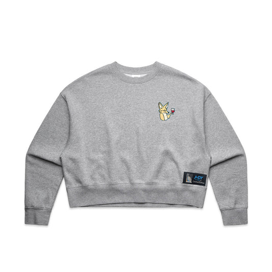 Pink Flag Oversized Crew | Desert Drop